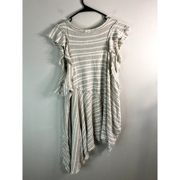 FREE PEOPLE Between The Lines Striped Tunic Dress $78 Retail Size LG - Picture 4 of 5